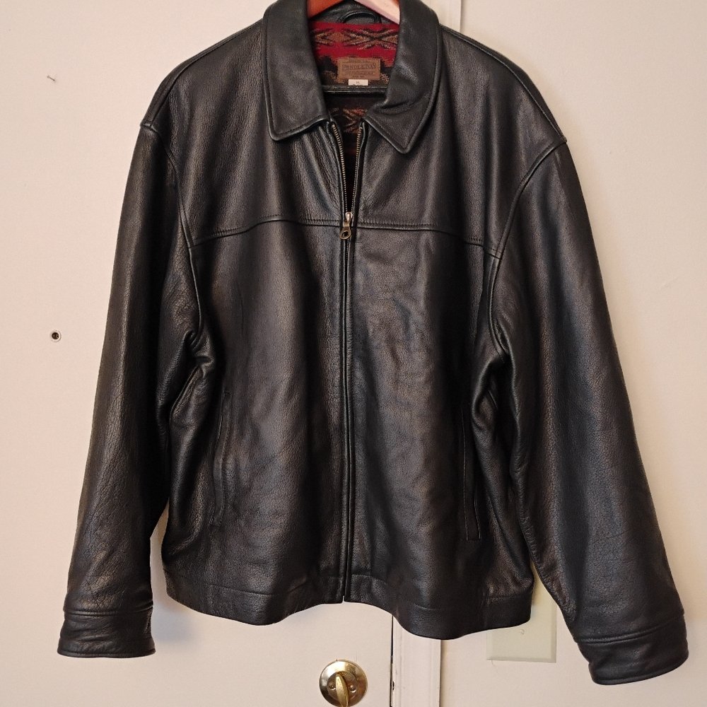 Vintage 90's Pendleton Leather Jacket - image 1